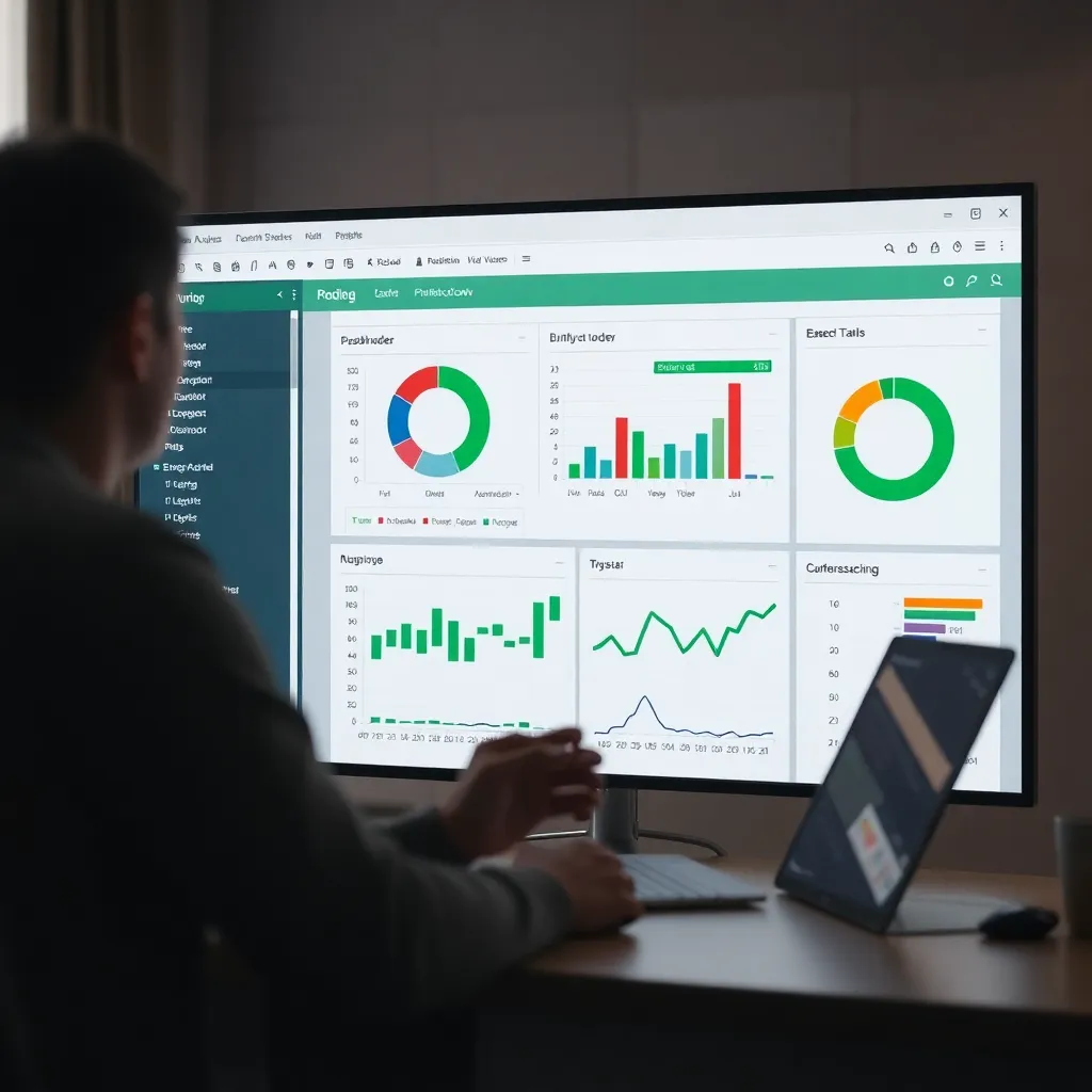 Professionele Excel dashboard met data visualisatie en grafieken